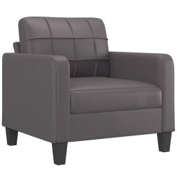 vidaXL 4-delige Loungeset met kussens kunstleer bruin