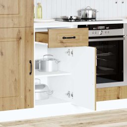 vidaXL Onderkast Kalmar bewerkt hout artisanaal eikenkleur