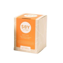 Soylites Soycandle Entice - Ginger, Cinnamon, Grapefruit, Sweet Orange & Pepper