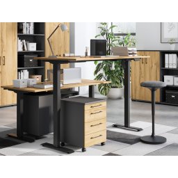 Elektrisch verstelbaar bureau POLYGON 140 cm grandson eik