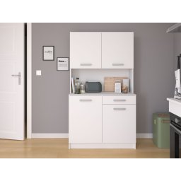 Buffetkast DOS 4 deuren 1 lade wit