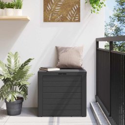vidaXL Tuinbox 58,5x46x55 cm polypropeen antracietkleurig