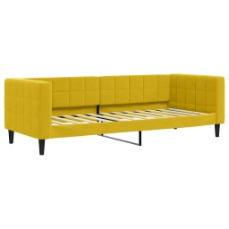 vidaXL Slaapbank met matras 80x200 cm fluweel geel