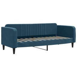 vidaXL Slaapbank met matras 80x200 cm fluweel blauw