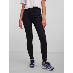 PIECES - Maat M - PCHIGHFIVE FLEX BLACK SKN JNS-VI/NOOS Dames Jeans