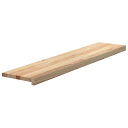 vidaXL Traptreden 16 st 120x25x2 cm onbehandeld massief eikenhout
