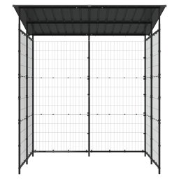 vidaXL Fietsenstalling 190x190x222 cm staal zwart