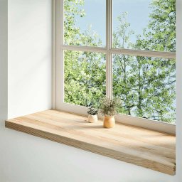 vidaXL Vensterbanken 2 st onbehandeld 120x40x2 cm massief eikenhout