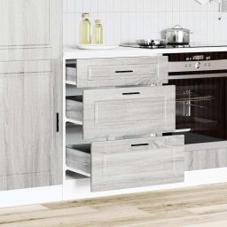 vidaXL Onderkast Porto bewerkt hout grijs sonoma eiken