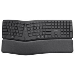 Trust KEYRA ERGO MULTI CONNECT WIRELESS KEYBOARD US Toetsenbord Zwart