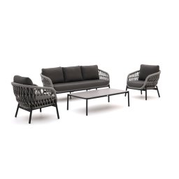 + 15% kassakorting | Bellagio Cupello stoel-bank loungeset 4-delig - Laagste prijsgarantie!