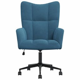 vidaXL Relaxstoel fluweel blauw