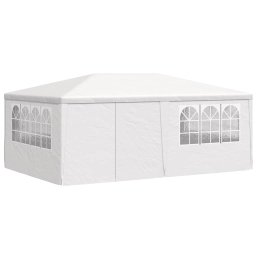 vidaXL Partytent met zijwanden professioneel 90 g/m² 4x6 m wit