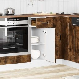 vidaXL Onderkast Kalmar bewerkt hout gerookt eikenkleurig