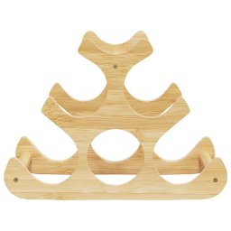 vidaXL Wijnrek voor 6 flessen 35x18x25,5 cm bamboe