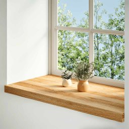 vidaXL Vensterbanken 2 st 90x40x2 cm massief eikenhout lichtbruin