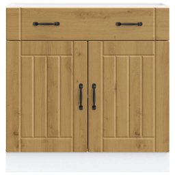 vidaXL Onderkast Lucca bewerkt hout artisanaal eikenkleur