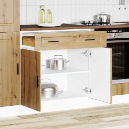vidaXL Onderkast "Porto" bewerkt hout artisanaal eikenkleur