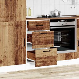 vidaXL Onderkast Lucca bewerkt hout oud houtkleurig