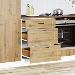vidaXL Onderkast Porto bewerkt hout artisanaal eikenkleur