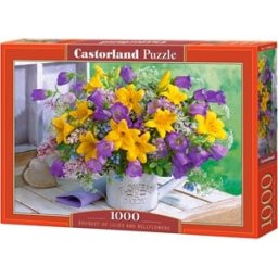 Bouquet of Lilies and Bellflowers Puzzel (1000 stukjes)