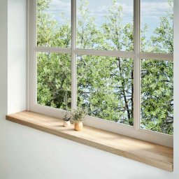 vidaXL Vensterbanken 2 st onbehandeld 160x30x2 cm massief eikenhout