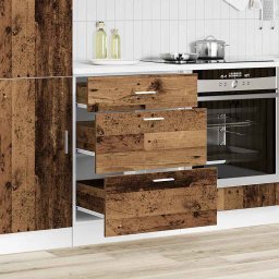 vidaXL Onderkast Lyon bewerkt hout oud houtkleurig