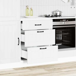 vidaXL Onderkast Lucca bewerkt hout wit