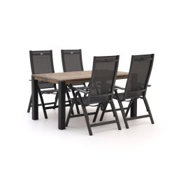 + 15% kassakorting | Hartman Troy/ROUGH-S 160cm dining tuinset 5-delig verstelbaar - Laagste prijsgarantie!