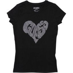 Guess - Maat XS - Heart R3 Dames Trui - Zwart