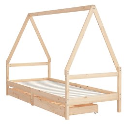 vidaXL Kinderbedframe 90x200 cm massief grenenhout