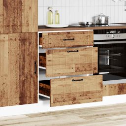 vidaXL Onderkast Lucca bewerkt hout oud houtkleurig