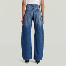 Bowey Barrel Jeans - Mid Blue - Dames
