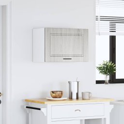 vidaXL Keukenbovenkast Porto bewerkt hout grijs sonoma eiken