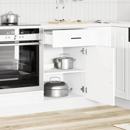 vidaXL Onderkast "Porto" bewerkt hout wit