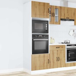 vidaXL Ovenkasten 2 st Kalmar bewerkt hout artisanaal eikenkleurig