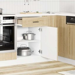 vidaXL Onderkast "Porto" bewerkt hout sonoma eikenkleurig