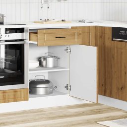 vidaXL Onderkast "Porto" bewerkt hout artisanaal eikenkleur