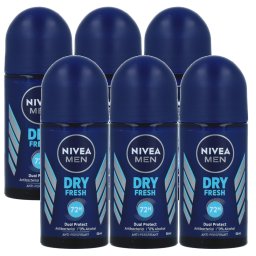 Nivea Men Dry Fresh Deodorant Roll-On Voordeelverpakking