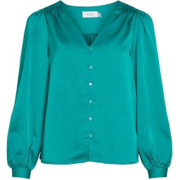 Vila Maat 40 Blouse Viellette V-neck L/s Shirt/su - Noo 14074530 Alhambra Dames
