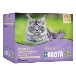 12x 85g Bozita Morsels in Sauce Senior Veel Kip Nat Kattenvoer