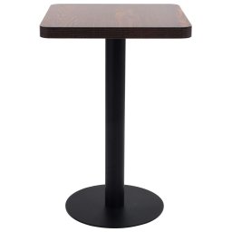 vidaXL Bistrotafel 50x50 cm MDF donkerbruin