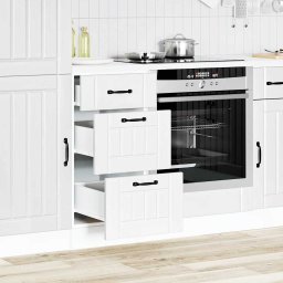 vidaXL Onderkast Lucca bewerkt hout wit
