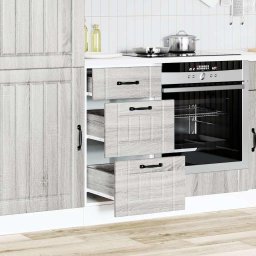 vidaXL Onderkast Lucca bewerkt hout grijs sonoma eikenkleur