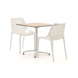 + 15% kassakorting | Forza Ripi/Canzo 70cm dining tuinset 3-delig stapelbaar inklapbaar - Laagste prijsgarantie!