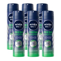 Nivea Men Fresh Sensation Anti-Transpirant Spray Voordeelverpakking