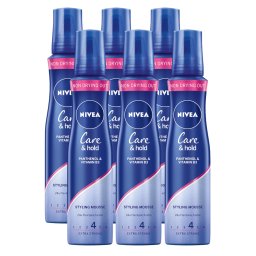 Nivea Care & Hold Styling Mousse Voordeelverpakking