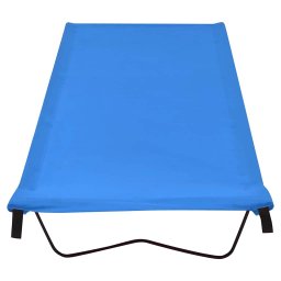 vidaXL Campingbed 180x60x19 cm oxford stof en staal blauw