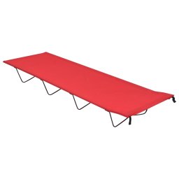 vidaXL Campingbedden 2 st 180x60x19 cm oxford stof en staal rood