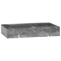 vidaXL Wastafel wandgemonteerd 38x24x6,5 cm marmer grijs